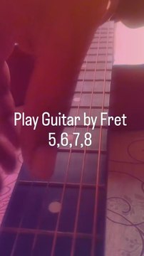 Play Guitar by using first three strings and Frets 5,6,7 and 8. #guitar