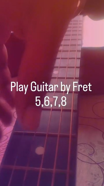 Play Guitar by using first three strings and Frets 5,6,7 and 8.  #guitar