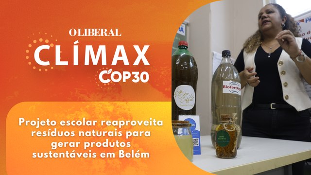Projeto escolar reaproveita resíduos naturais para gerar produtos sustentáveis em Belém