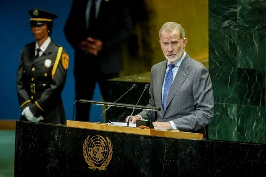 El Rey implora a Israel que acabe con la masacre en Gaza desde la ONU