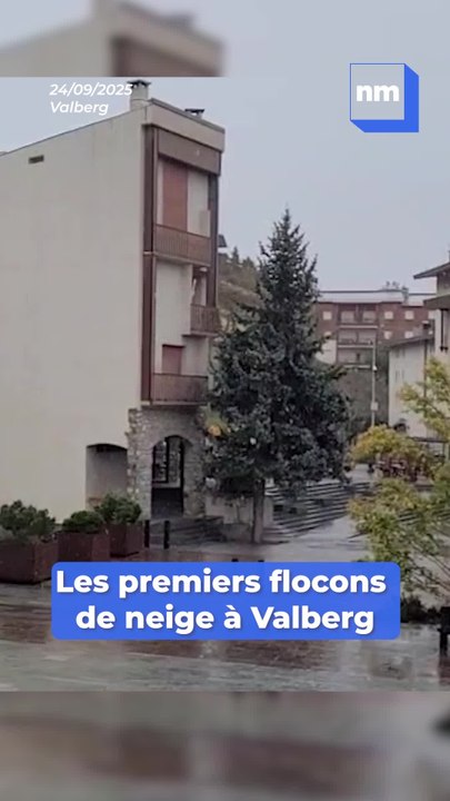 Les images des premières chutes de neige à Valberg