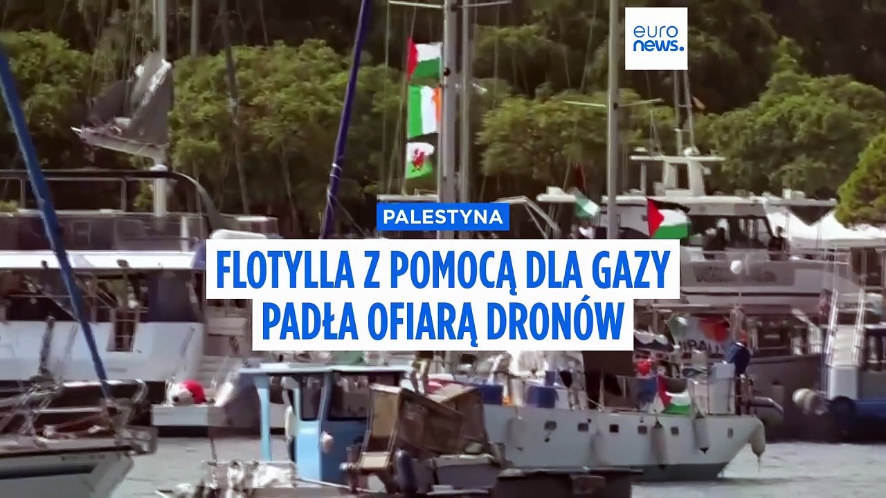 Flotylla z pomocą dla Gazy padła ofiarą dronów i eksplozji, twierdzą aktywiści
