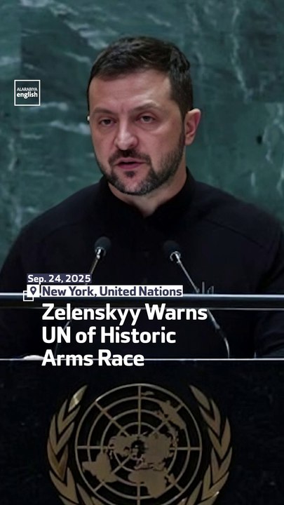 Zelenskyy Warns UN of Historic Arms Race