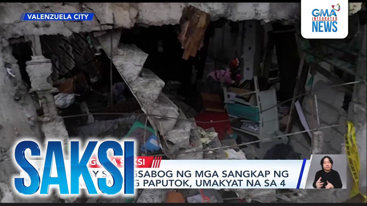 Patay sa pagsabog ng mga sangkap ng paggawa ng paputok, umakyat na sa 4 | Saksi