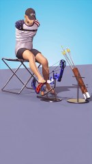 How He Shoots Arrows With His Feet 😮