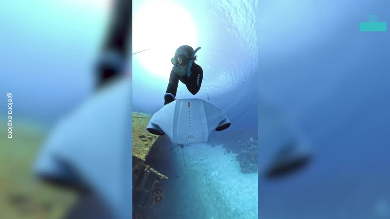 Freediver Gets Stuck 72ft Underwater Inside a Shipwreck