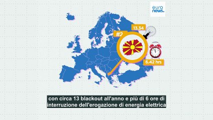 I Paesi europei con il più alto rischio di blackout