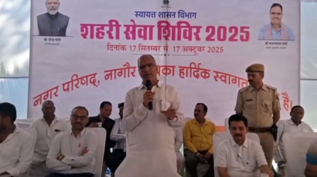 शहरी सेवा शिविर में उमड़ी भीड़—जिला प्रभारी मंत्री ने बांटे पट्टे, प्रमाण पत्र और सहायता