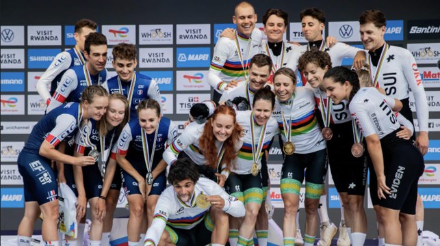 Cyclisme - Championnats du Monde UCI Kigali 2025 - L'équipe de France en argent sur le relais mixte : toutes les réactions des Bleus avec Paul Seixas, Armirail, Labous...