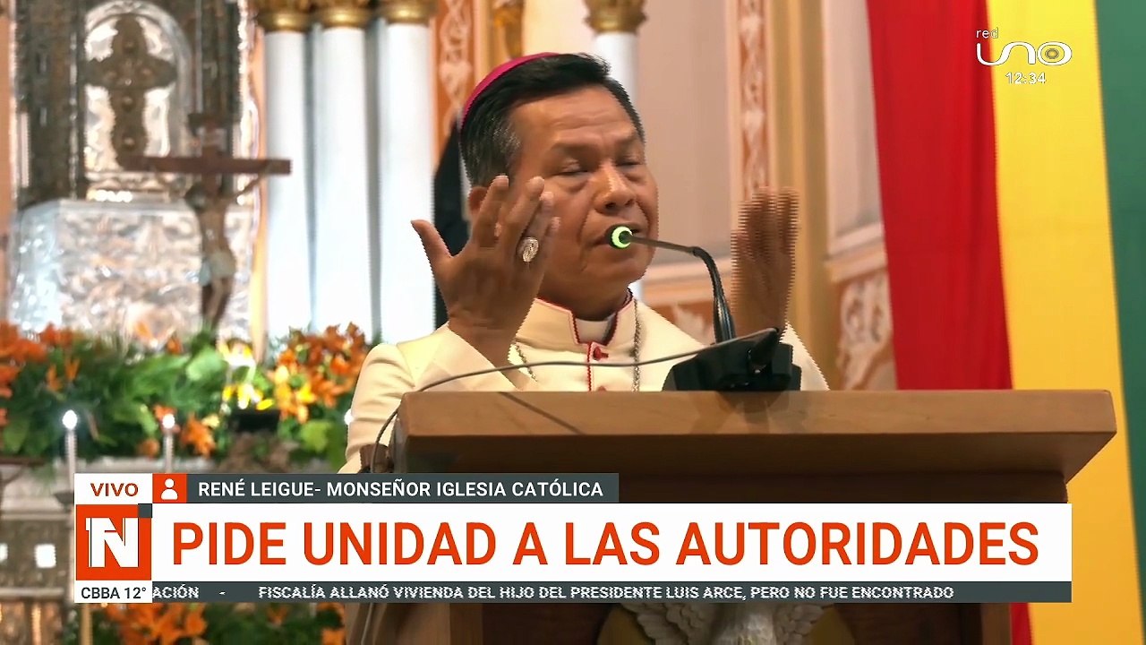 MONSEÑOR PIDE UNIDAD A LAS AUTORIDADES