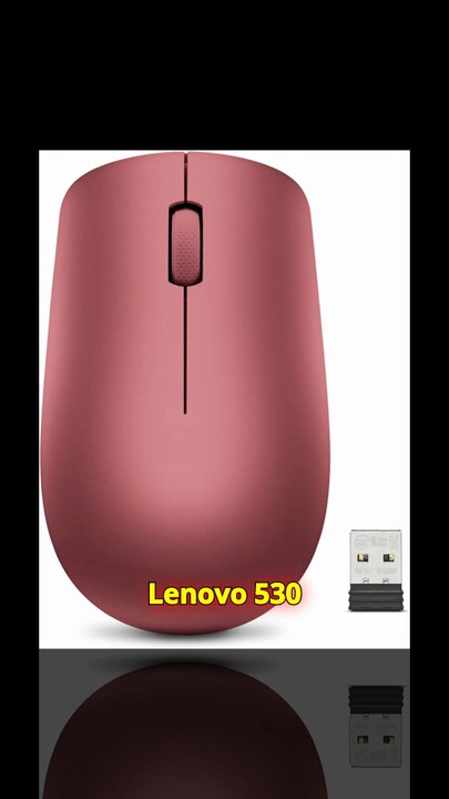 Lenovo 530 Wireless Mouse – 12M Battery, Red