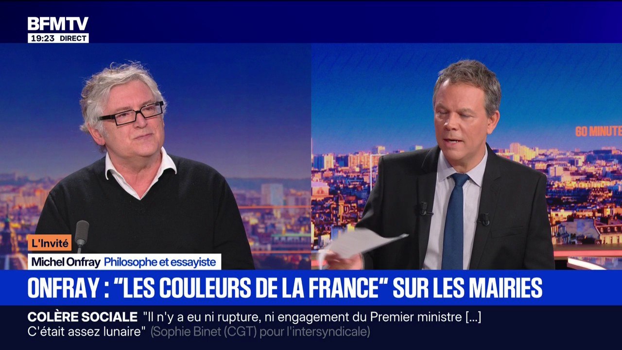 "Les mairies sont faites pour être pavoisées aux couleurs de la France", estime Michel Onfray, philosophe et essayiste