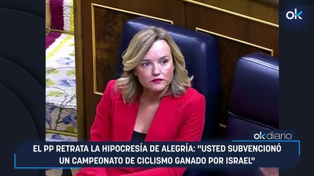 El PP retrata la hipocresía de Alegría: Usted subvencionó un campeonato de ciclismo ganado por Israel