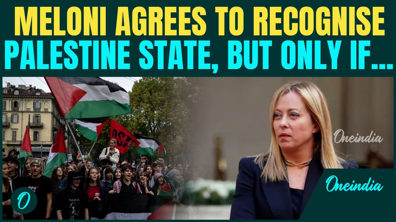 Italy PM Meloni to recognise Palestine, but on 2 conditions | 'Hamas out & Hostages released'