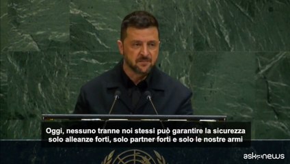 Zelensky: "Solo armi e alleati possono garantirci la sicurezza"