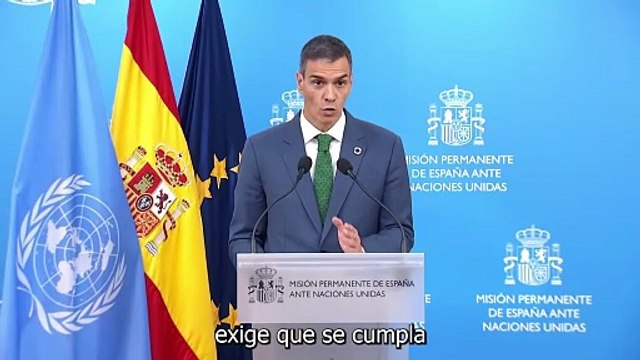 Pedro Sánchez - El Gobierno de España exige que se cumpla la ley internacional (24.09.25)