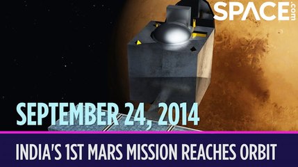 OTD in Space - September 24: India's 1st Mars Mission Reaches Orbit