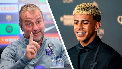 Hansi Flick sobre Lamine y el Balón de Oro: "Está motivado para ganarlo el próximo año"