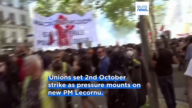 French unions announce fresh day of strikes after talks with PM Lecornu collapse
