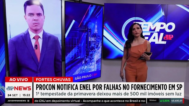 Tarcísio volta a criticar Enel por falhas e Procon notifica concessionária | TEMPO REAL