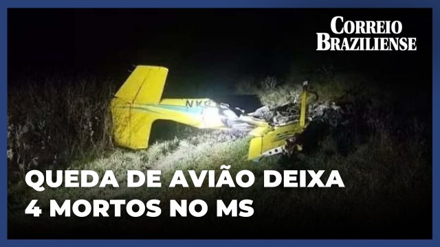 Queda de avião deixa quatro mortos no Pantanal; arquiteto chinês e cineasta estão entre as vítimas
