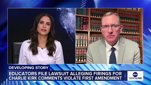 Educators fired after Charlie Kirk posts file lawsuits, alleged free speech violations
