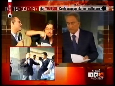 Sfuriata completa di Emilio Fede a Paolini ritrasmessa da Matrix (22 Giugno 2006)