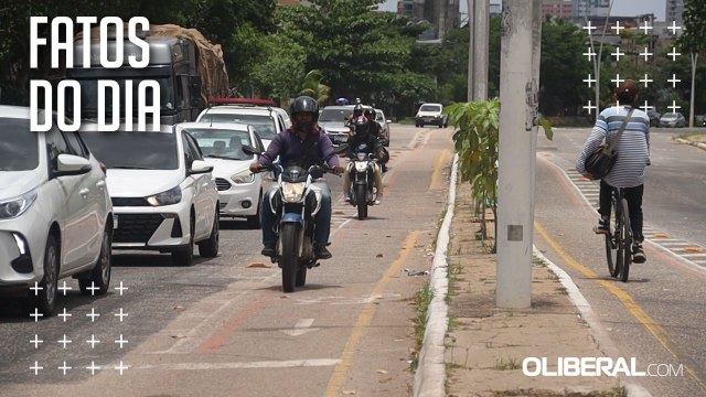 Tráfego irregular em ciclofaixas gera riscos e reclamações na avenida João Paulo II, em Belém