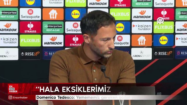 Domenico Tedesco: Yemememiz gereken goller yedik