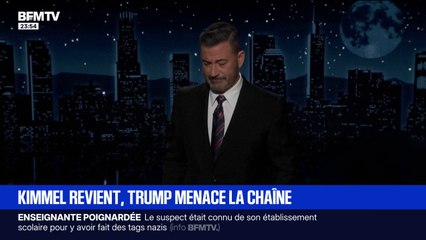 États-Unis: Jimmy Kimmel revient à la télévision, Donald Trump menace la chaîne
