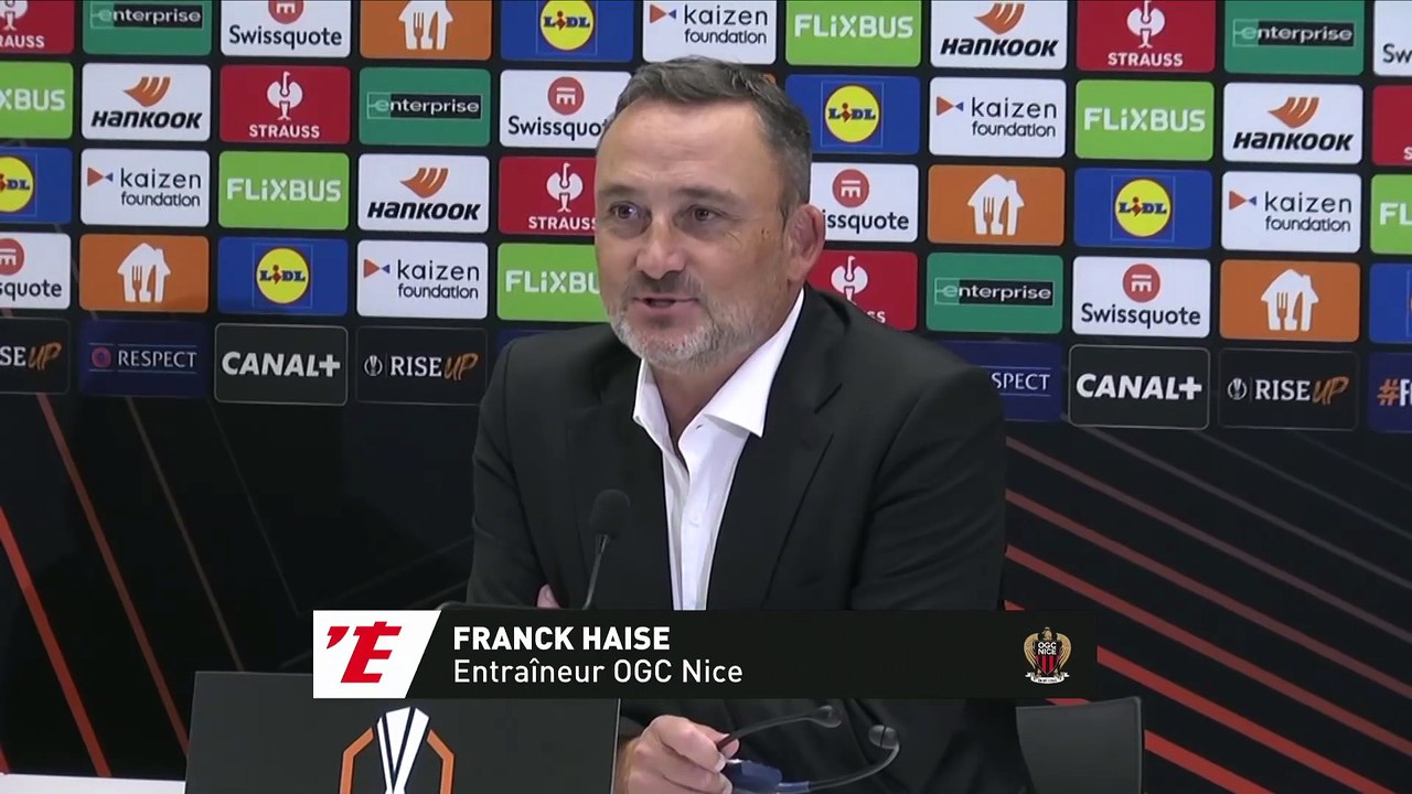 Haise : « Il y a 5 minutes qu'on peut regretter » - Foot - Ligue Europa - Nice
