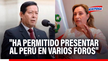 Eduardo Arana: "La presencia de Dina Boluarte ha permitido presentara al Perú en varios foros"