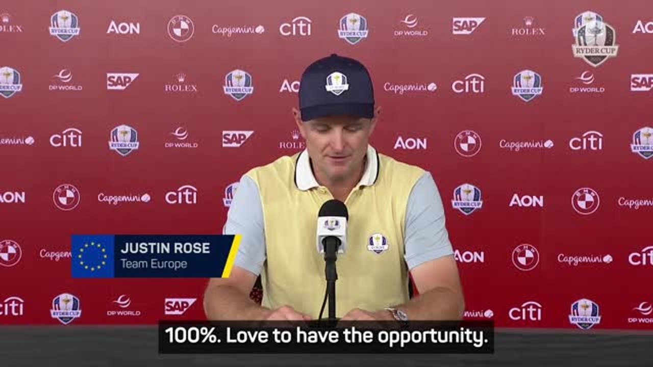 Rose 'would love' to be presented the Ryder Cup by Trump