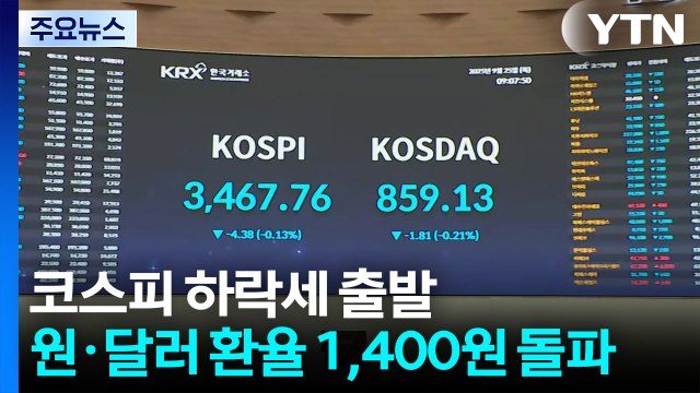 최고치 찍고 3,470대로 물러난 코스피, 오늘 반등할까 / YTN