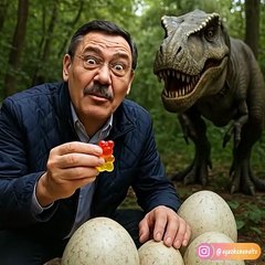 Jelibon Rezervi Bulan Melih Gökçek'in Dinozordan Kaçışı