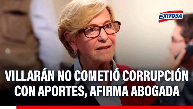 Susana Villarán no cometió actos de corrupción con aportes de campaña, afirma su abogada