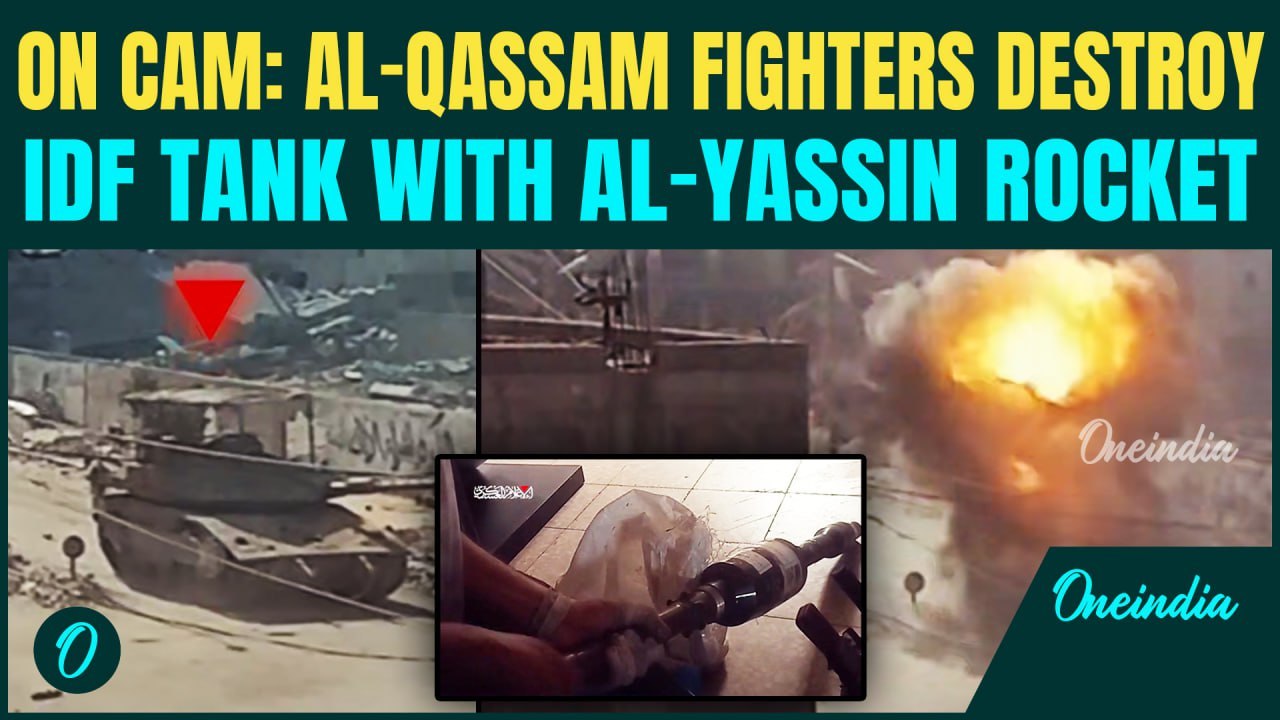 VIDEO: Al-Qassam Fighters Torch IDF Tank with ‘Al-Yassin 105’ Rocket; EXPLOSIVE Attack on Cam