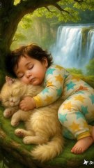 Cute Baby Sleeping With Cat Moments | Funny Comedy Video