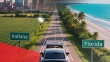 Indiana to Florida Car Shipping
