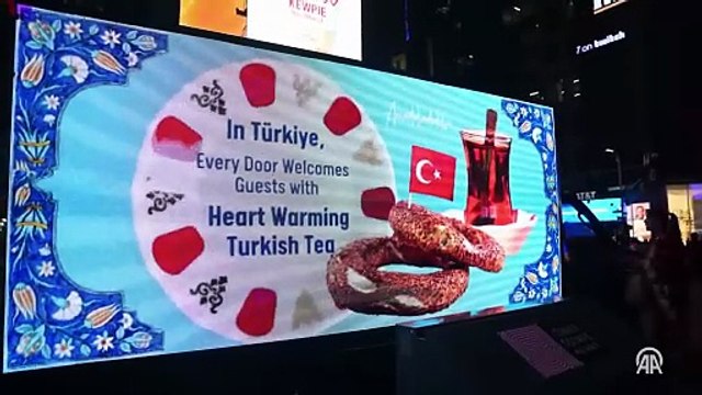 Türk simidi ve çayı, 'Anadoludakiler' projesiyle Times Meydanı'na taşındı