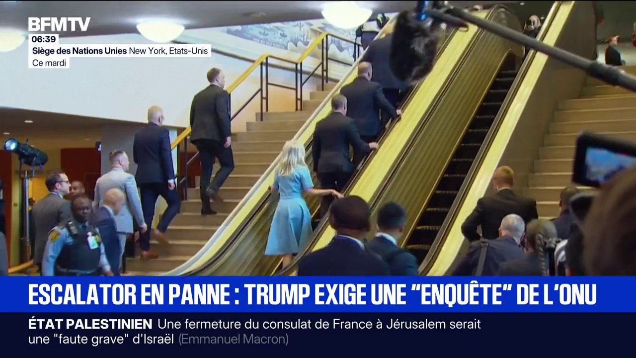 Donald Trump demande une enquête de l'ONU après la panne d'escalator à son arrivée et des problèmes de prompteur lors de son allocution