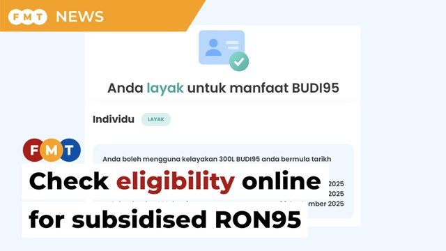 Malaysians urged to check eligibility online for subsidised RON95