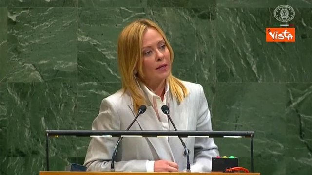 L'intervento di Meloni all'Onu: «Israele non ha diritto di impedire nascita di Stato palestinese»