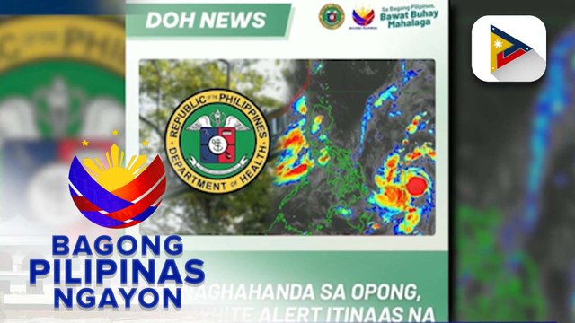 DOH, itinaas ang Code White Alert bilang paghahanda sa Bagyong #OpongPH