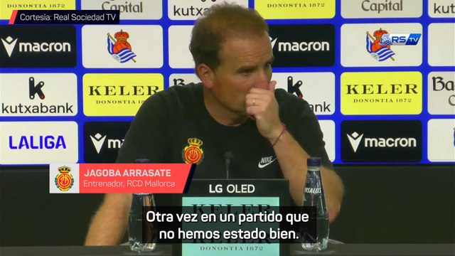 RUEDA de PRENSA de JAGOBA ARRASATE tras el REAL SOCIEDAD vs MALLORCA