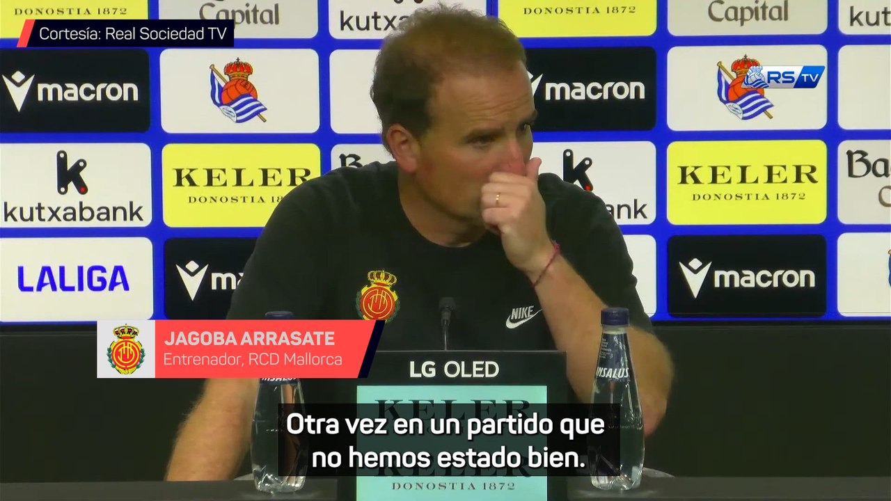 RUEDA de PRENSA de JAGOBA ARRASATE tras el REAL SOCIEDAD vs MALLORCA