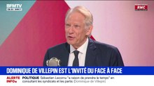 Formation du gouvernement: Sébastien Lecornu "a raison de prendre le temps", estime Dominique de Villepin