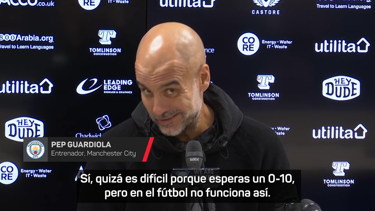 GUARDIOLA en su SALSA tras ganar en la CARABAO 0-2: "Quizás esperabais un 0-10"