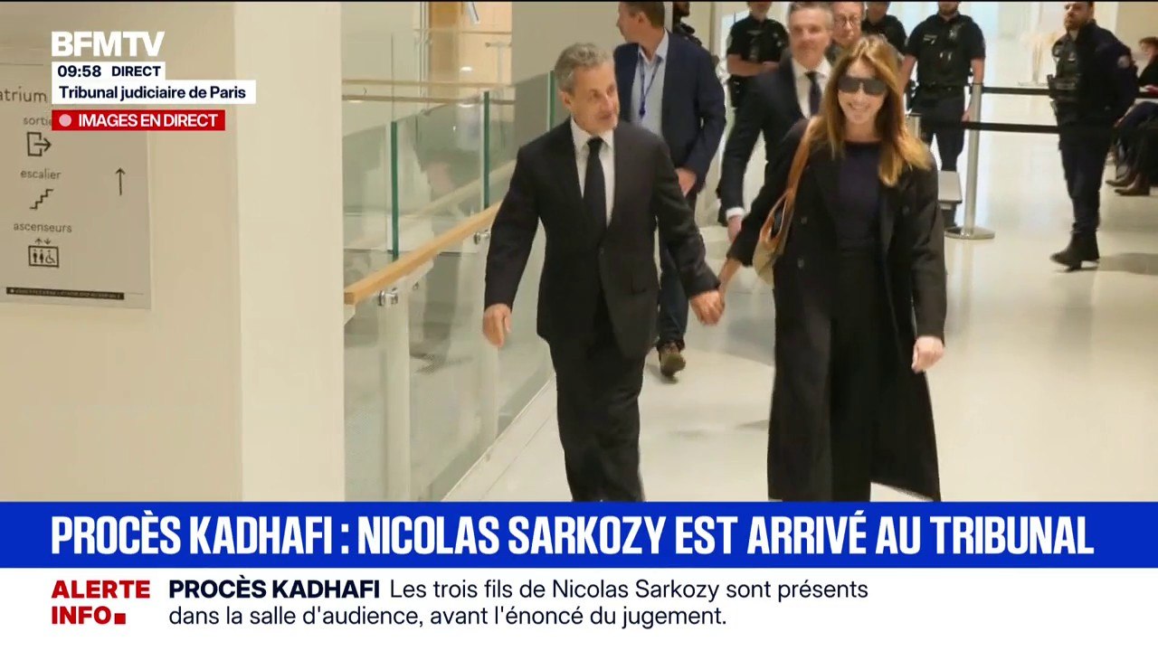 Procès Sarkozy-Kadhafi: l'ex-chef de l'État s'installe dans la salle d'audience du tribunal correctionnel de Paris pour obtenir son jugement