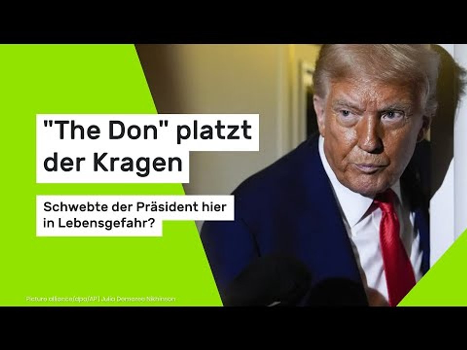 'The Don' platzt der Kragen - schwebte der Präsident hier in Lebensgefahr?